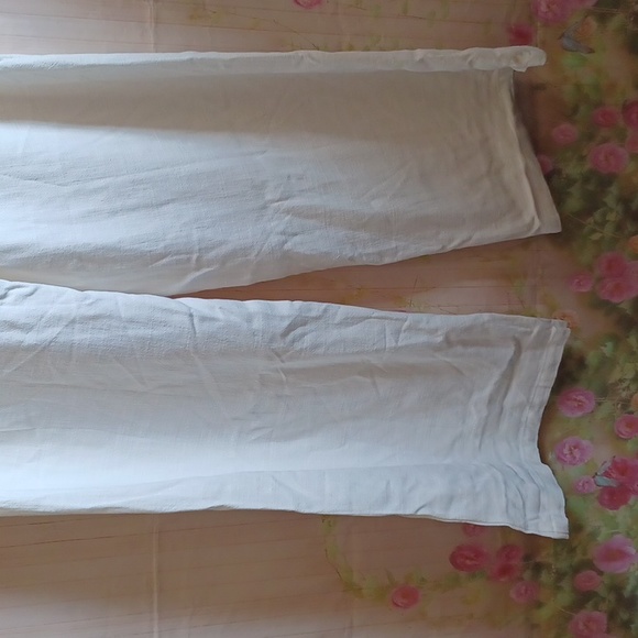New Gibson ivory wide leg pants xs - Picture 7 of 10